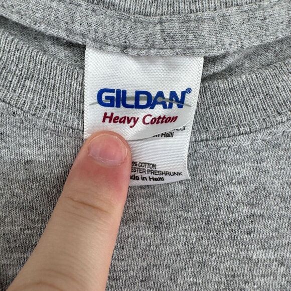 Y2K Gildan Heavy Cotton Indiana Hoosiers Basketball Shirt Mens XL Graphic Print - Picture 3 of 7